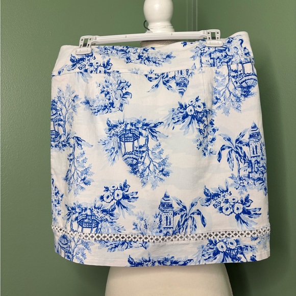 crown & ivy Dresses & Skirts - Crown & Ivy Blue and White Mini Skirt